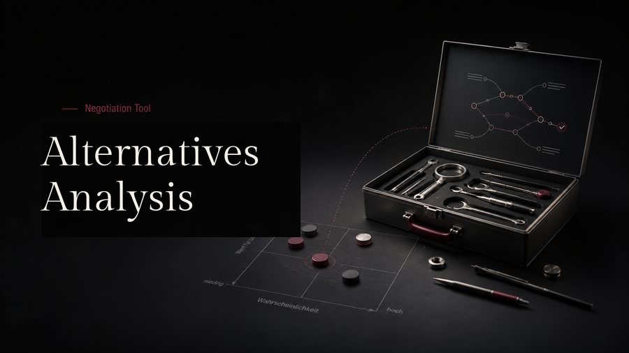 Negotiation tool: Alternatives Analysis